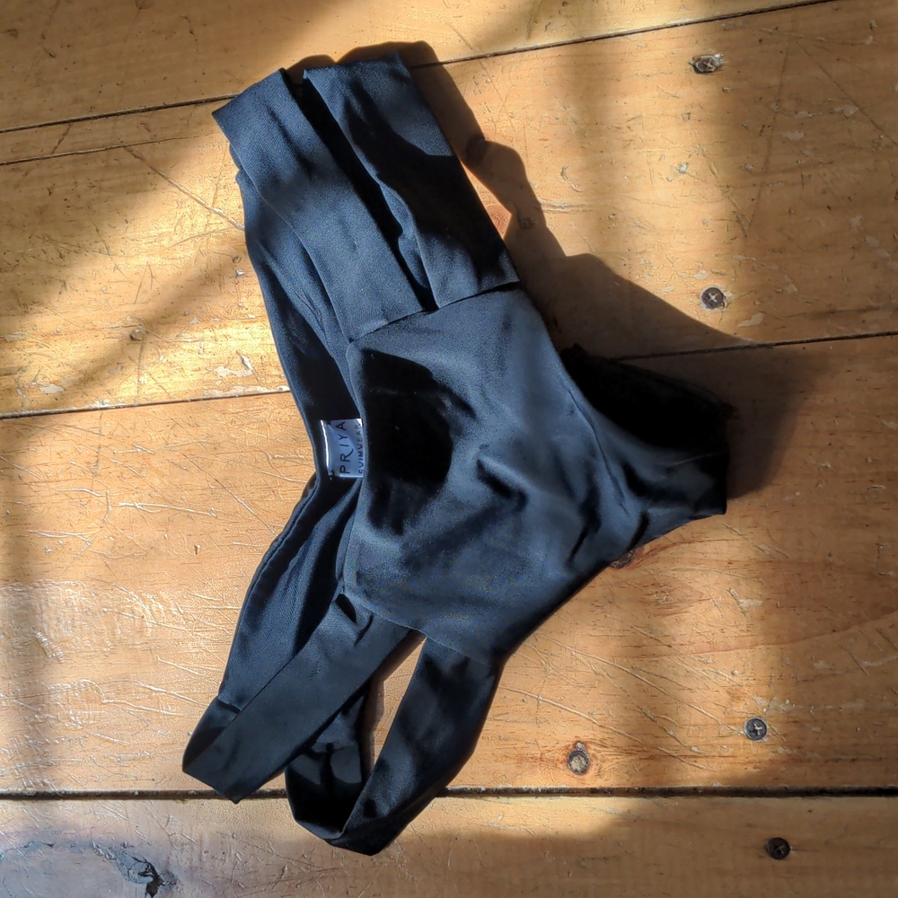 Black Scrunch Butt Bathing Suit Bottoms by Priya